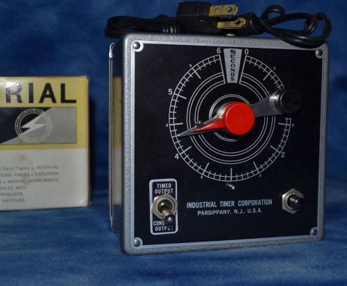 Vintage Industrial Timer Corporation 0-6 Second Timer Module Panel Mount