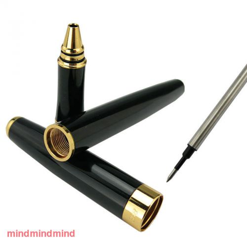 BAOER 388 SHINY BLACK ROLLER BALL PEN GOLD