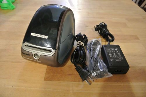 DYMO LABELWRITER 400 USB THERMAL PRINTER W/AC ADAPTER &amp; CABLE