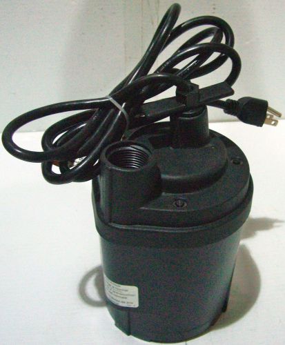 Flotec 1/6hp sump pump fpos1300x tempest cracked lid 5.0 amp 115v 60hz working for sale