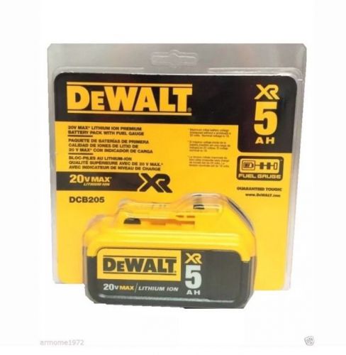 Genuine Dewalt 20V DCB205 5.0 AH Battery For Drill, Saw, Grinder 20 Volt
