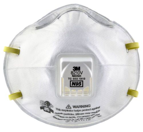 3m particulate respirator 8210v, n95 respiratory protection 10 count for sale