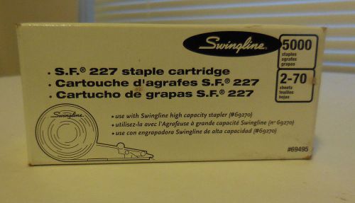 Swingline 69495 sf227 heavy-duty staple cartridge f/69270, 3/8&#034;, 5000 staples for sale