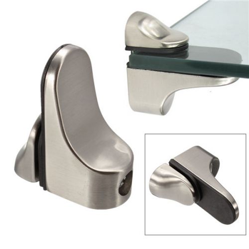 Glass Wood Bracket Metal Adjustable Brace Support Clip Holder Clamp Shelves