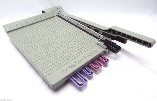 New 12&#034;x12&#034; guillotine paper cutter trimmer scrapbooking crafter 3 blade design for sale