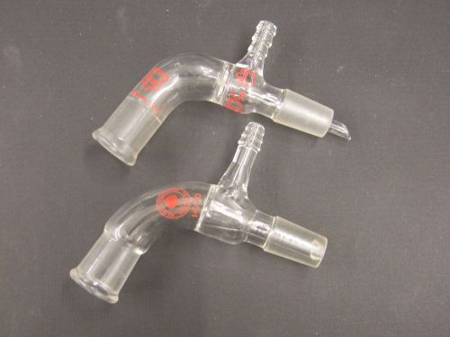 Ace &amp; Kontes Bent Vacuum Adapter Side-Arm 14/20 Joint Short Stem