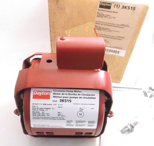 Dayton 3k515 circulator pump motor - 1/12 hp - 115v - 1725 rpm - ppd shipping for sale