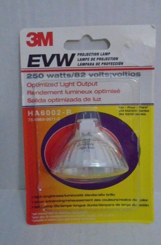 3M EVW Projection Lamp 250 Watts 82 Volts Optimized Light Output HA6002-R NOS