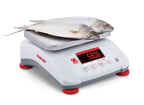 OHAUS Valor V41PWE6T 6000g Capacity 1g Certified Water Resistant Food Scale
