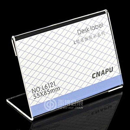 airgoesin Airgoesin 20pcs Acrylic Sign Display Holder Price Name Card Label