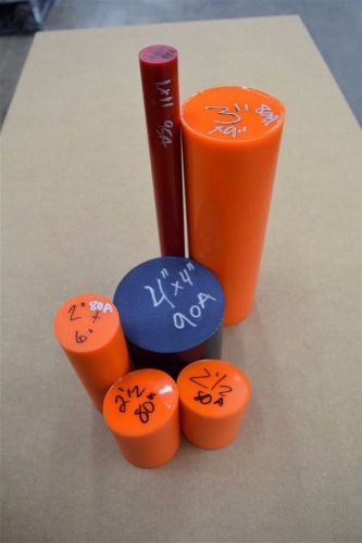 Urethane Assorted Rounds 80A 95A 90A 2.5&#034; 3&#034; Polyurethane Cylinder Acrotech Inc.