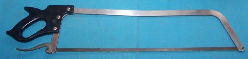 Attn: deer hunters professional stainless hand meat saw 23+&#034; blade 31+&#034; total for sale