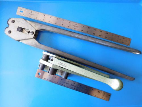 STRAPPING TOOL AND CRIMPING TOOL, USED , MADE IN SWITZERLAND