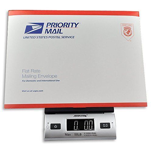 All-In-One Digital Shipping Postal Scale W/AC Postage Accuteck S 50 lb x 0.2oz