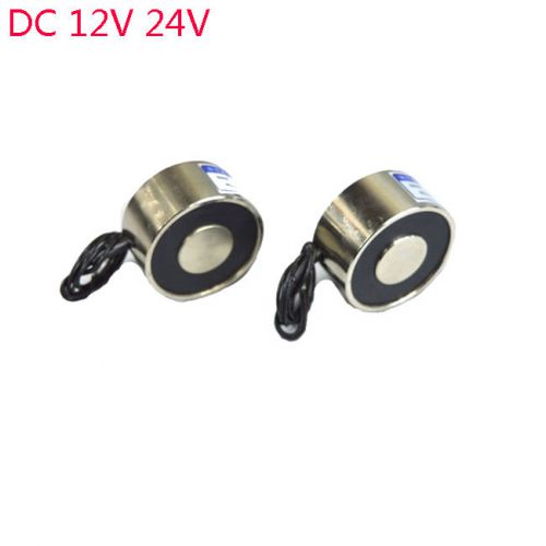 12V 24V18Kg 180N Solenoid Lifting Magnet Electromagnet Holding Electric x 1