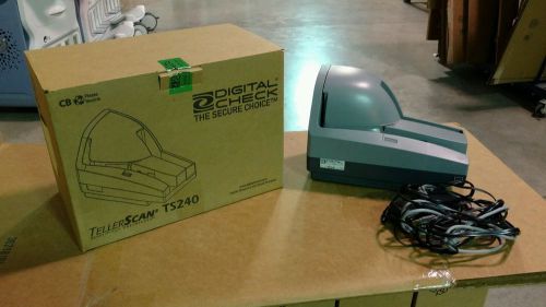 New Opened Box TellerScan TS240 Check Scanner 50 DPM Inkjet 153000-22