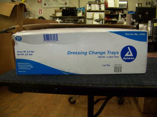 Dynarex Dressing Change Tray Sterile Latex Free 20 per Case 4705