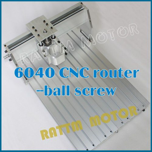 6040 desktop cnc router aluminum frame ball screw milling machine kit 80mm clamp for sale
