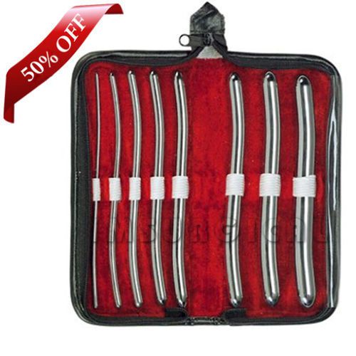 Hegar Uterine Dilator Sounds Double Ended Set of 8 Surgical Instruments