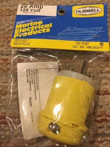 Hubbell marine male 125v 20 amp plugs twist lock plug for sale