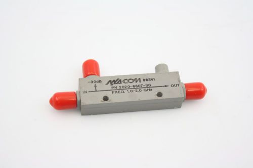 Macom rf microwave directional coupler 1000-2000mhz 30db coupling tested for sale