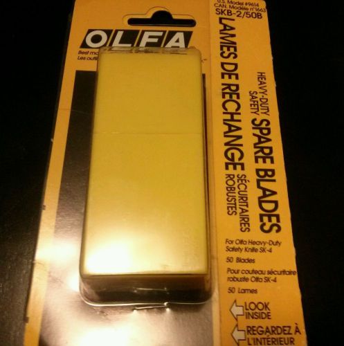 OLFA Safety Knife Blades 50pk (OLFA SKB-2-50B model 9614)