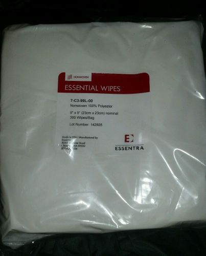 CLEANROOM WIPES. 9 X 9  (300 per bag)