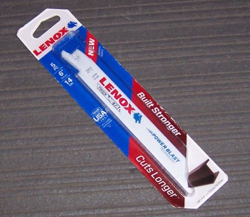 5 pk. Lenox 20564614R 6&#034; 14-TPI Reciprocating Bi-Metal Blades