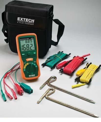 EXTECH 382252 Earth Ground Tester Kit, New!