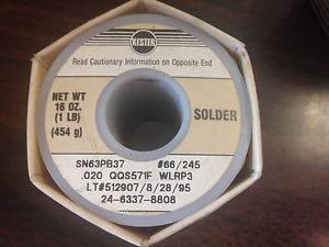 Kester Solder Roll - 63/37, Dia. .020, #66/245 New Old Stock, US $74 – Picture 1