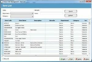 Salon Point of Sale Checkout Software Inventory Management &amp; Control Touchscr...