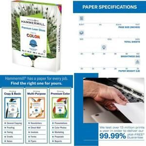 Hammermill Glossy Paper, Laser Gloss Copy Paper, 8.5 X 11 - 1 Pack (300 Sheets)