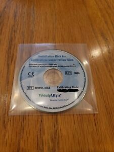WELCH ALLYN ref M9895-3664 installation disk for calibration linearization files