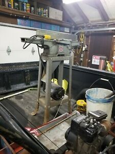 DELTA ROCKWELL 4&#034; JOINTER ALL ORIGINAL INCLUDING MOTOR RUNS NICE! MADE IN USA!