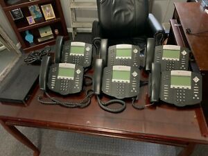 Office Phone System / Yeastar MyPBX Standard / 6x Polycom IP 550 VOIP Phones