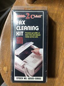 Acco 2 Clean Fax Cleaning Kit Stock No 50505-50665