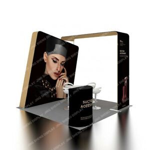 10ft Custom Trade Show Display Booth System with Back Wall Counter Archway Stand