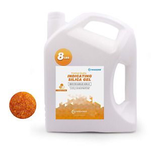 Wisesorb 8LBS Premium Quality Material (Orange to White, Silica Gel)