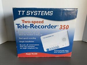 Two Speed Tele Recorder Telephone TR-350 Home Office Dual Speed Simple