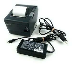 Epson TM-T88V Thermal POS Receipt Printer M244A Serial &amp; USB w power supply