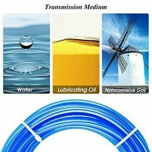 New 6mm Outer Diameter 4mm Inner Diameter Polyurethane PU Air Hose Set 10meter