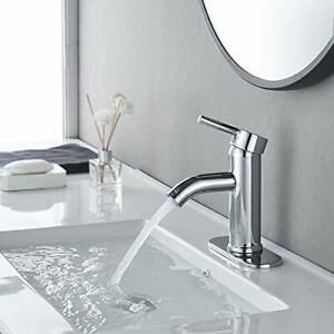 Bathroom Faucet Waterfall Single Handle/Hole Sink Faucet 6“