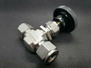 Swagelok New Stainless Steel Needle Valve 1/2 in 5000 PSI SS-1VS8