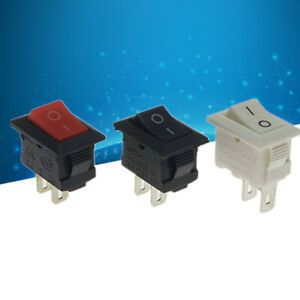 Mini 10pcs/lot 10*15mm 2Pin ON/OFF Boat Rocker Switch Car Truck Button SwitO SP