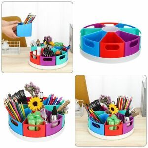 Sundries Case Rotating Organizer Desk Storage Box Pen Barrel Pencil Holder