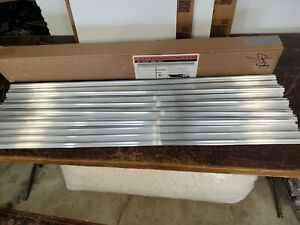 New 48&#034; SLATWALL INSERTS Aluminum Reinforcements Increase Capacity 15 Pieces