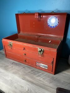 OLDER MACHINIST TOOLBOX WITH 3 DRAWERS WATERLOO  TOOL CHEST BOX