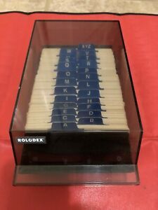 ROLODEX  Contacts VIP-24C Covered VIP File with 2&#034;x 4” Cards and Dividers A - Z