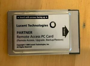 Lucent Technologies PARTNER Remote Access PC Card.