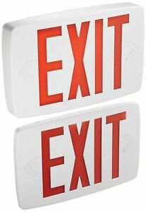 Lithonia Lighting Quantum Thermoplastic Red LED Emergency Exit Sign